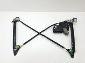 Rear door window regulator with motor