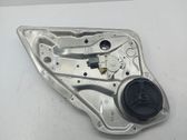 Rear door window regulator with motor