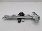 Rear door window regulator with motor