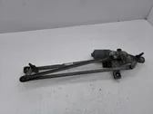 Front wiper linkage and motor