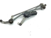 Front wiper linkage and motor