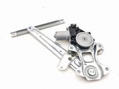 Rear door window regulator with motor