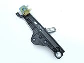 Rear door window regulator with motor