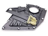 Rear door window regulator with motor