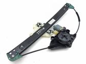 Rear door window regulator with motor