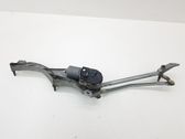 Front wiper linkage and motor