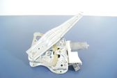 Rear door window regulator with motor