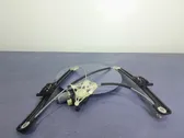 Rear door window regulator with motor