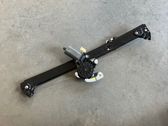 Rear door window regulator with motor