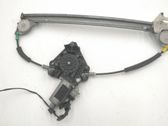 Rear door window regulator with motor