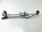 Front wiper linkage and motor