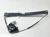 Rear door window regulator with motor