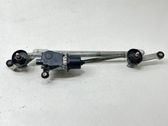 Front wiper linkage and motor