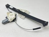 Rear door window regulator with motor