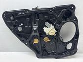 Rear door window regulator with motor