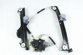 Rear door window regulator with motor