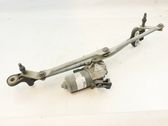 Front wiper linkage and motor