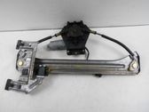 Rear door window regulator with motor