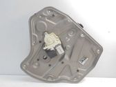 Rear door window regulator with motor