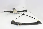 Rear door window regulator with motor