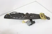 Rear door window regulator with motor