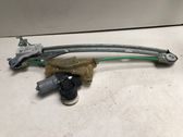 Rear door window regulator with motor