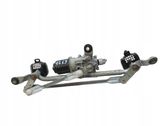 Front wiper linkage and motor
