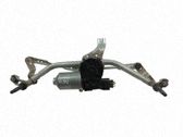Front wiper linkage and motor