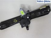 Rear door window regulator with motor