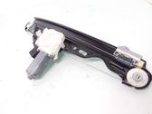 Rear door window regulator with motor