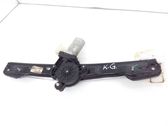 Rear door window regulator with motor