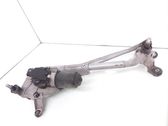 Front wiper linkage and motor