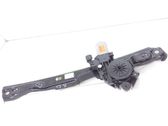 Rear door window regulator with motor