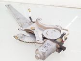 Rear door window regulator with motor