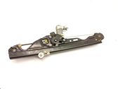 Rear door window regulator with motor