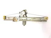 Rear door window regulator with motor