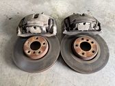 Brake discs and calipers set