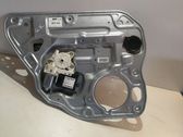 Rear door window regulator with motor