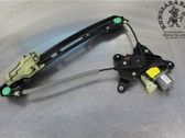 Rear door window regulator with motor