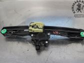 Rear door window regulator with motor