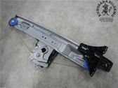 Rear door window regulator with motor