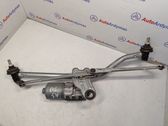 Front wiper linkage and motor