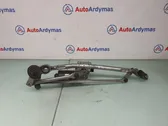 Front wiper linkage and motor