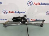 Front wiper linkage and motor