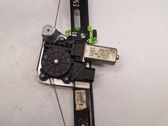 Rear door window regulator with motor