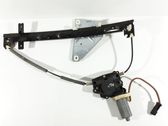 Rear door window regulator with motor