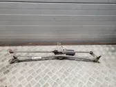 Front wiper linkage and motor