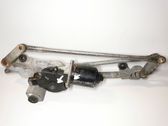 Front wiper linkage and motor
