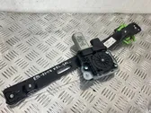 Rear door window regulator with motor