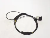 Fuel cap flap release cable